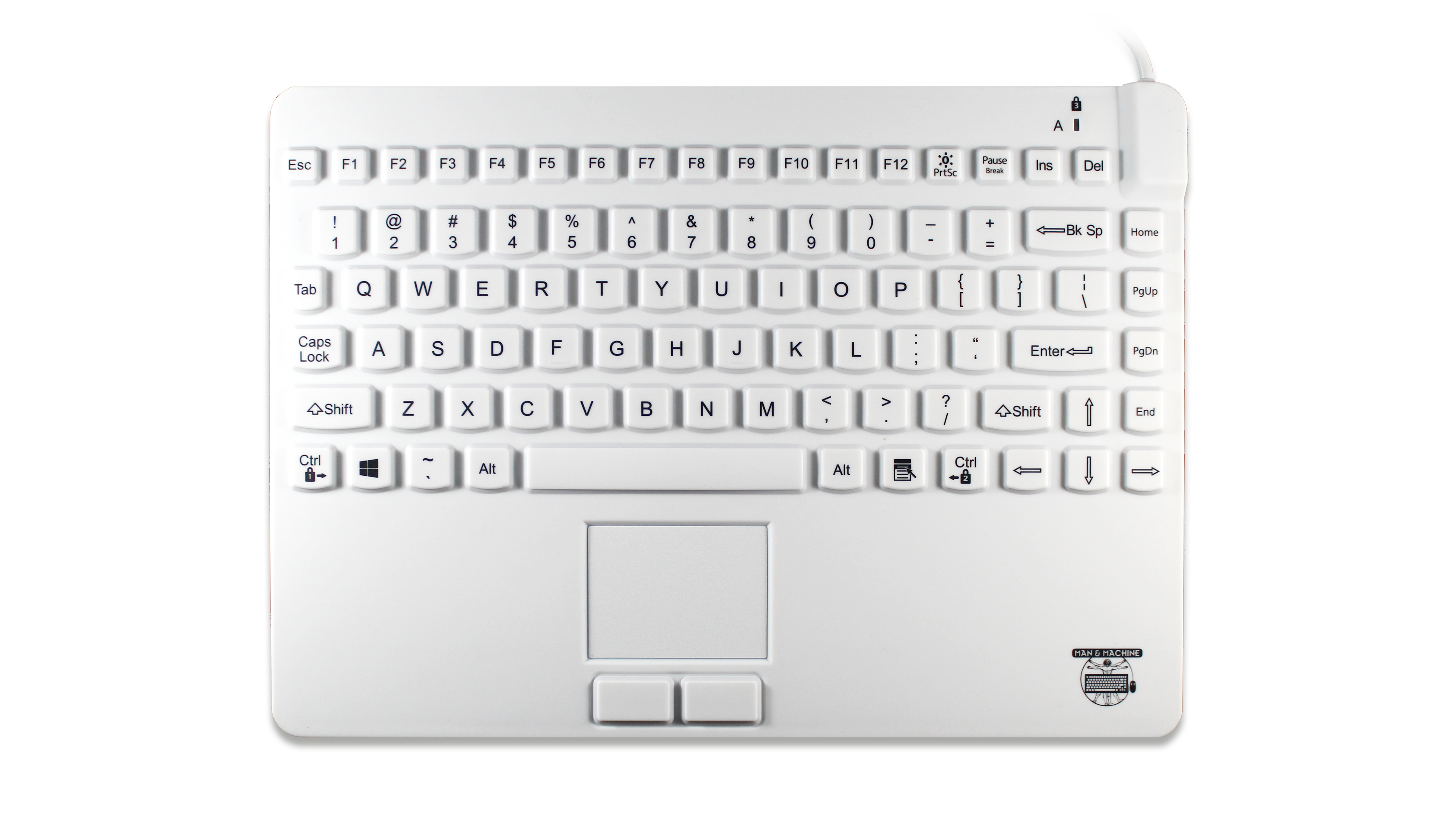 Silikontastatur im Laptopdesign M&M Slim Cool+ (DE)